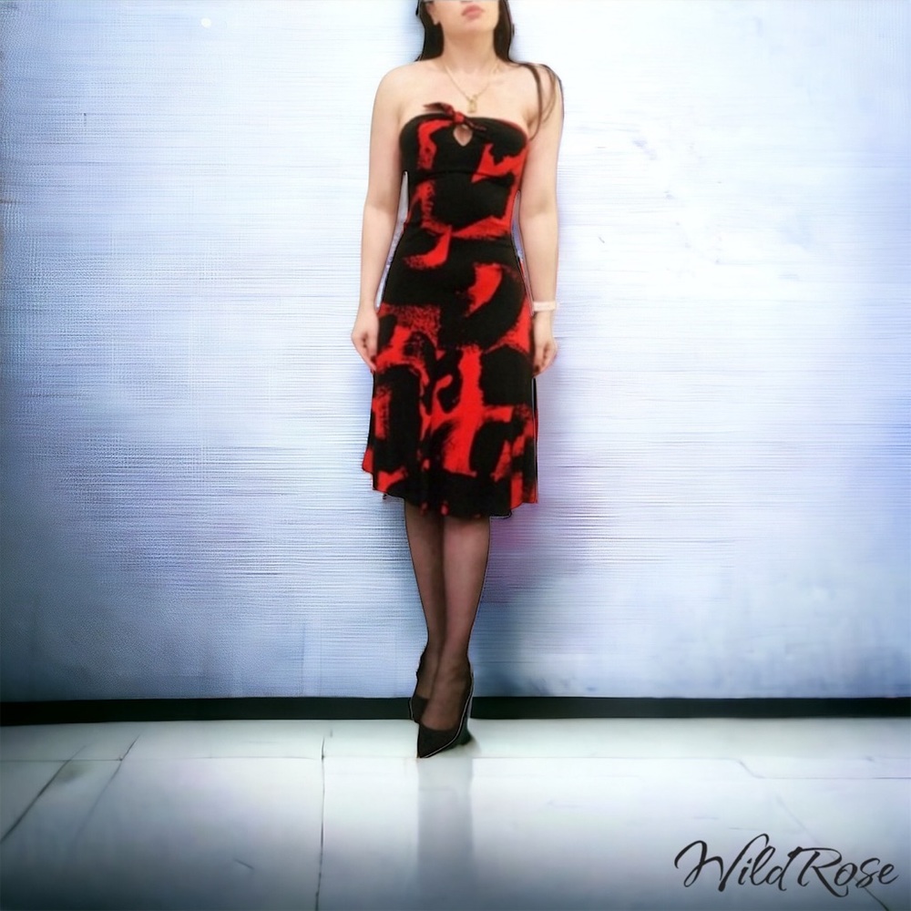 michael kors red and black dress Michael kors dress black and red size XXL